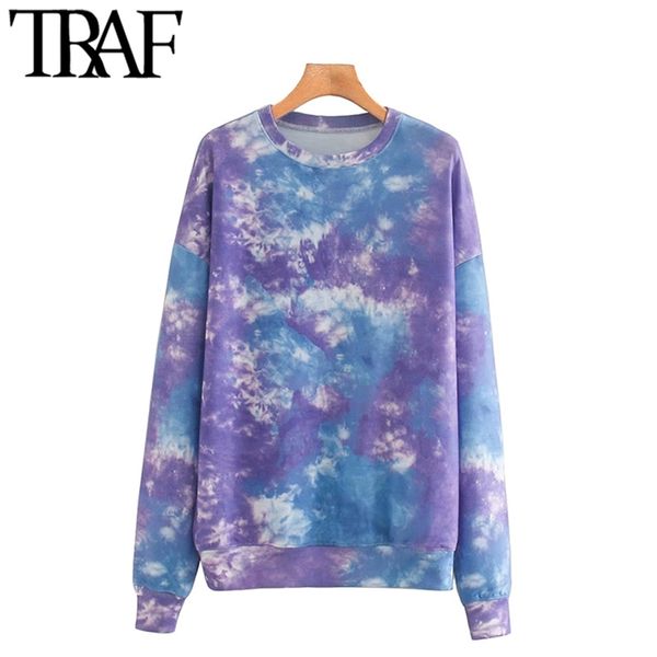 women fashion tie dye print loose sweatshirts vintage o neck long sleeve female pullovers chic 210507, Black
women fashion tie dye print loose sweatshirts vintage o neck long sleeve female pullovers chic 210507, Black