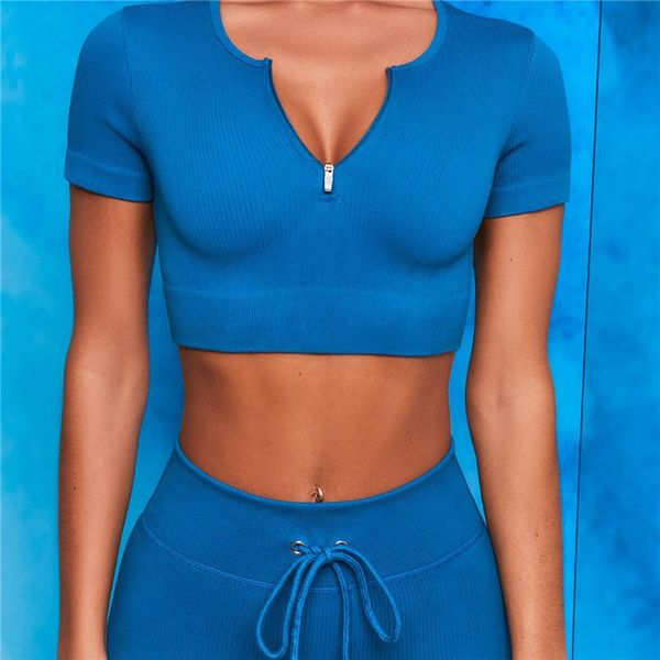 yoga outfit sport set women seamless zippers 2pcs two piece crop shirt high waisted legging suit workout run fitness gym clothes
yoga outfit sport set women seamless zippers 2pcs two piece crop shirt high waisted legging suit workout run fitness gym clothes