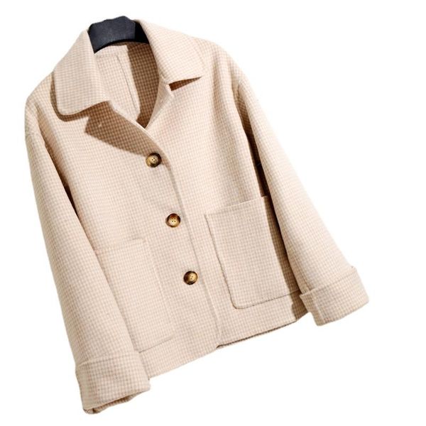 women's wool & blends winter coat female short plaid 100% coats women korean fashion autumn clothes clothing manteau femme wpy4228, Black
women's wool & blends winter coat female short plaid 100% coats women korean fashion autumn clothes clothing manteau femme wpy4228, Black