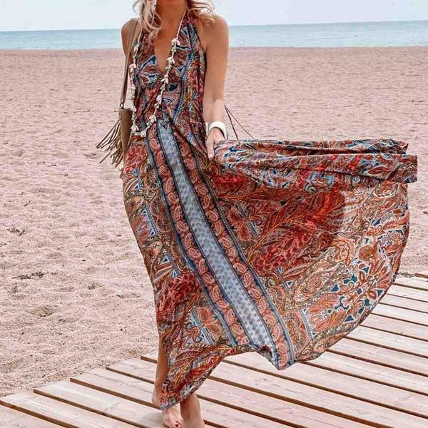 casual dresses 2021 summer boho halter tie-up backless long dress women retro floral print maxi party spring sleeveless loose beach, Black;gray
casual dresses 2021 summer boho halter tie-up backless long dress women retro floral print maxi party spring sleeveless loose beach, Black;gray