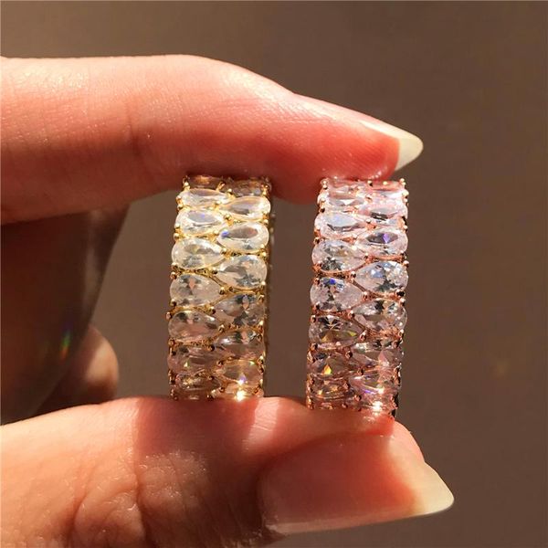 wedding rings dainty female white crystal stone ring classic rose gold color engagement cute water drop zirconia for women, Slivery;golden
wedding rings dainty female white crystal stone ring classic rose gold color engagement cute water drop zirconia for women, Slivery;golden