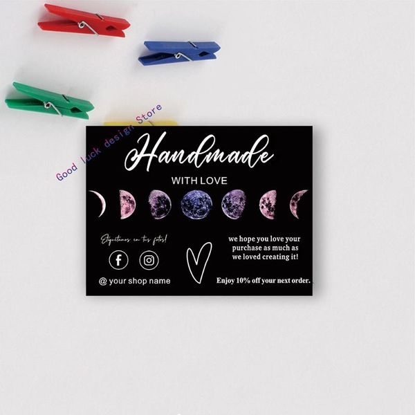 custom handmade with love customer thank you for purchase media social card parcel insert packing greeting cards
custom handmade with love customer thank you for purchase media social card parcel insert packing greeting cards