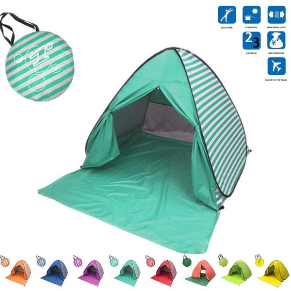 folding beach tent automatic up tents sun shelter anti-uv shade awning 2-3 person outdoor camping for parties and shelters
folding beach tent automatic up tents sun shelter anti-uv shade awning 2-3 person outdoor camping for parties and shelters