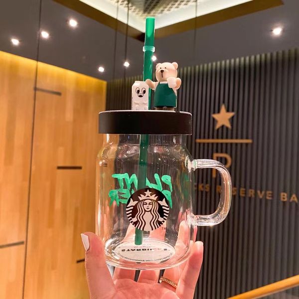 starbucks mugs mason cute bear glass straw cup large capacity giftproduct 600ml
starbucks mugs mason cute bear glass straw cup large capacity giftproduct 600ml