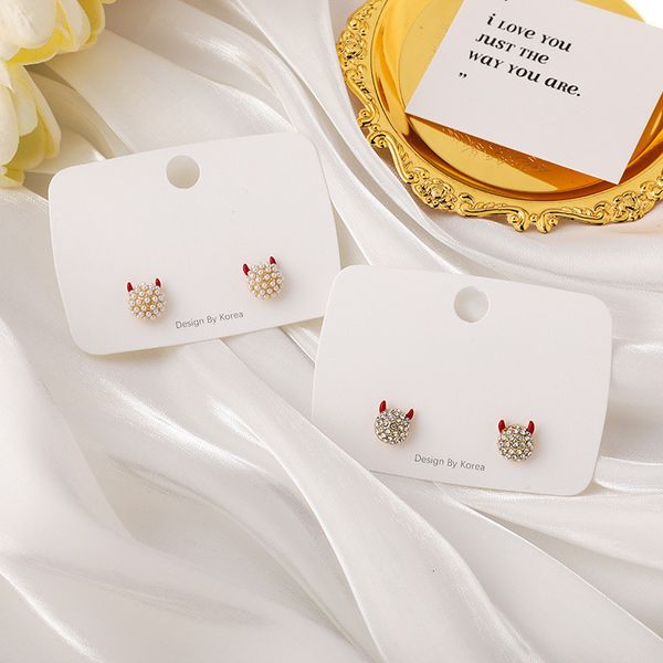 year new year's of the ox earrings pearl rhinestone horn lovely earrings small korean personalized, Golden
year new year's of the ox earrings pearl rhinestone horn lovely earrings small korean personalized, Golden