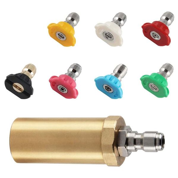 8-piece set high-pressure cleaning rotating nozzle car wash water pump special 360° automatic gun & snow foam lance
8-piece set high-pressure cleaning rotating nozzle car wash water pump special 360° automatic gun & snow foam lance
