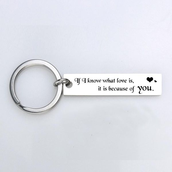 keychains stainless steel keychain gifts engraved love is because of you to boyfriend&girlfriend custom letter jewelry key chains, Silver
keychains stainless steel keychain gifts engraved love is because of you to boyfriend&girlfriend custom letter jewelry key chains, Silver