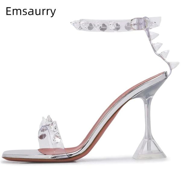 sandals clear crystal rivet decor one-strap women pvc transparent square open toe goblet heel party sandalias summer, Black
sandals clear crystal rivet decor one-strap women pvc transparent square open toe goblet heel party sandalias summer, Black