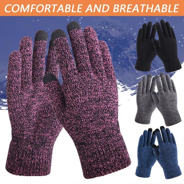 sports gloves touch screen winter wool knitted men female warm mitten outdoor driving cold-proof full finger glove guantes mitt, Black
sports gloves touch screen winter wool knitted men female warm mitten outdoor driving cold-proof full finger glove guantes mitt, Black