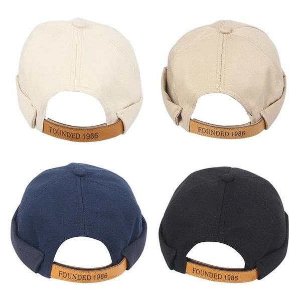 women men embroidery hip hop hat cotton sailor cap rolled cuff retro brimless beanie // outdoor hats, Black;white
women men embroidery hip hop hat cotton sailor cap rolled cuff retro brimless beanie // outdoor hats, Black;white