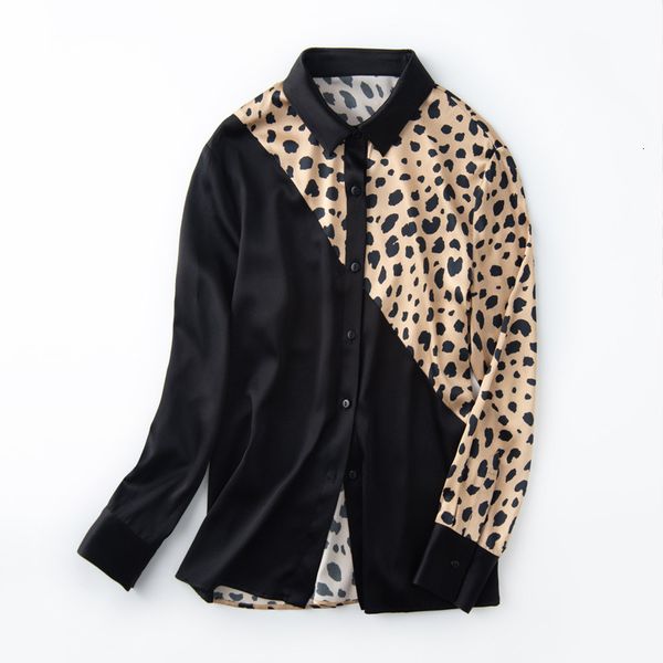 women's blouses & shirts silk shirt long sleeve spring and autumn, women's leopard print elastic shirt, 2021, White
women's blouses & shirts silk shirt long sleeve spring and autumn, women's leopard print elastic shirt, 2021, White