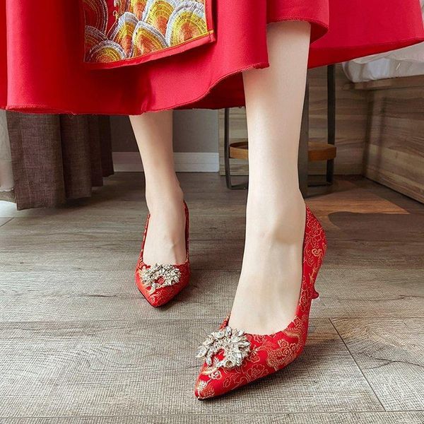 dress shoes 2021 spring shallow mouth women's single diamond classic high heel wedding wholesale 34-40, Black
dress shoes 2021 spring shallow mouth women's single diamond classic high heel wedding wholesale 34-40, Black