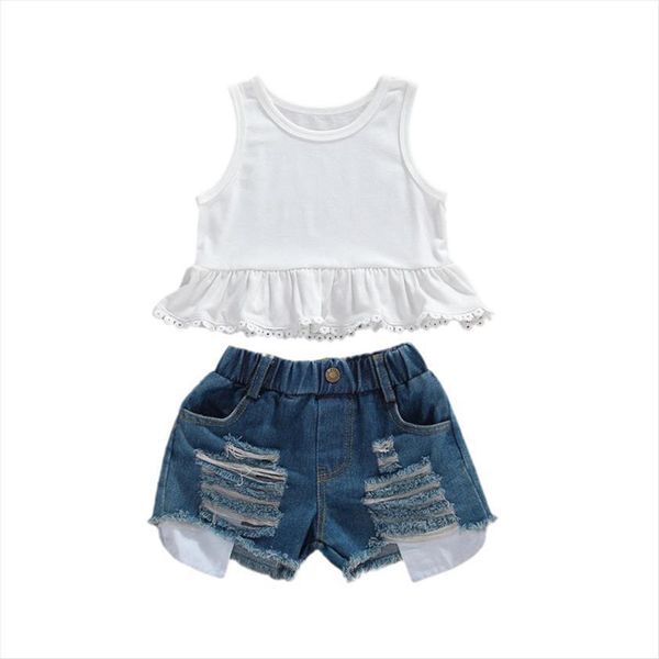 toddler baby kid girl cotton outfits little girls sleeveless vest denim shorts 2pcs clothing set 1 6t summer clothes, White
toddler baby kid girl cotton outfits little girls sleeveless vest denim shorts 2pcs clothing set 1 6t summer clothes, White