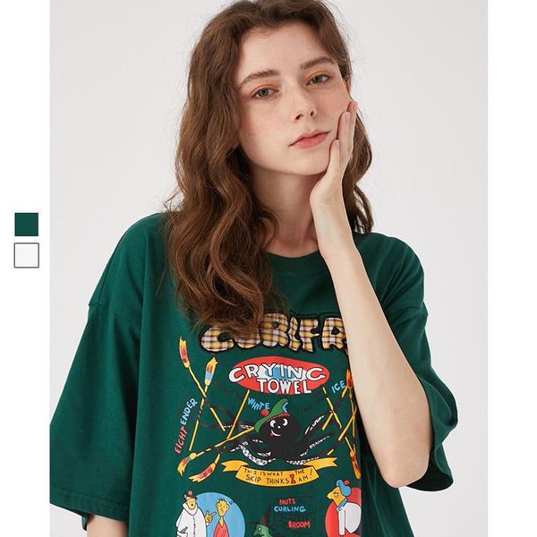 men's t-shirts 2021 tshirt cartoon harajuku trend playful ins short-sleeved t-shirt for men and women couples summer hong kong style, White;black
men's t-shirts 2021 tshirt cartoon harajuku trend playful ins short-sleeved t-shirt for men and women couples summer hong kong style, White;black