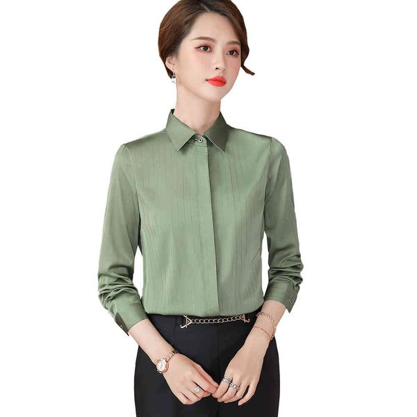 women's blouses & shirts new spring fashion long sleeve silk ladies women plus size white blue black green striped formal work shirt 0
women's blouses & shirts new spring fashion long sleeve silk ladies women plus size white blue black green striped formal work shirt 0
