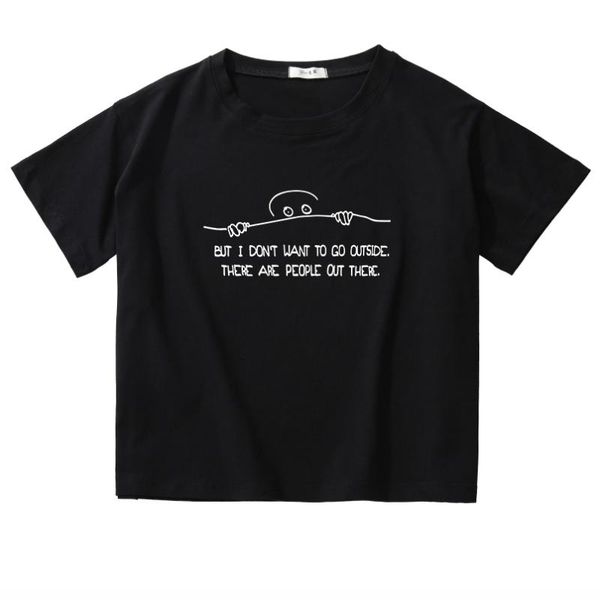 women's t-shirt but i don't want to go outside letters women tshirt cotton casual funny for lady girl crop hipster streetwear tees, White
women's t-shirt but i don't want to go outside letters women tshirt cotton casual funny for lady girl crop hipster streetwear tees, White