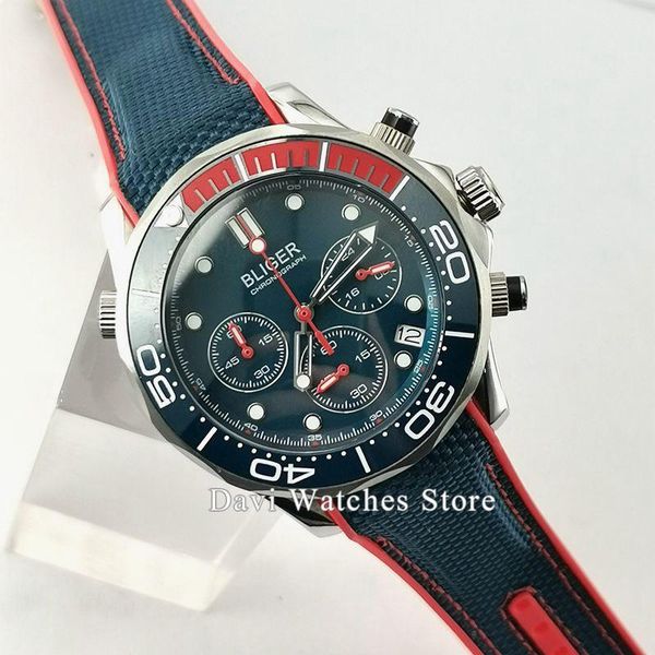 wristwatches 41mm /sterile quartz watch sapphire glass blue/black dial men date chronograph function, Slivery;brown
wristwatches 41mm /sterile quartz watch sapphire glass blue/black dial men date chronograph function, Slivery;brown