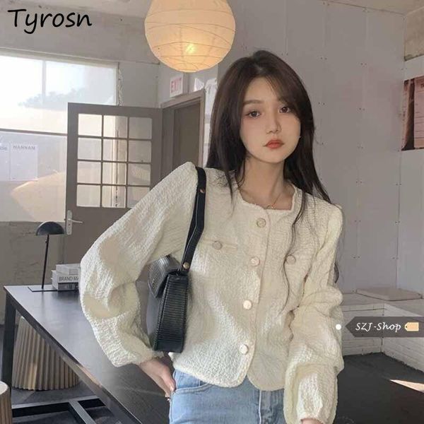 women's jackets square collar coats women spring autumn exquisite outwear single breasted puff sleeve temperament all match vintage ulz, Black;brown
women's jackets square collar coats women spring autumn exquisite outwear single breasted puff sleeve temperament all match vintage ulz, Black;brown