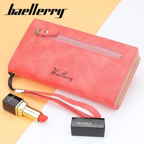 wallets baellerry woman wallet purse designer phone luxury women slim money bag pu casual zipper long, Red;black
wallets baellerry woman wallet purse designer phone luxury women slim money bag pu casual zipper long, Red;black