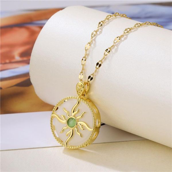 pendant necklaces arrival jewelry titanium steel inlaid women's hollow simple female's choker vintage party necklace for girls, Silver
pendant necklaces arrival jewelry titanium steel inlaid women's hollow simple female's choker vintage party necklace for girls, Silver