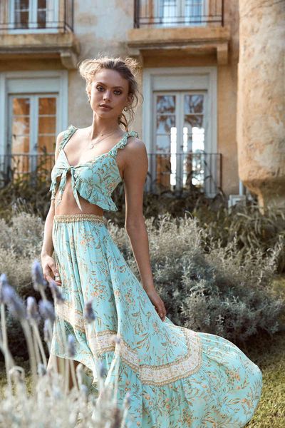 dress women summer two piece set strapless crop + maxi skirt bohemian holiday es suit floral print boho beach sets, White
dress women summer two piece set strapless crop + maxi skirt bohemian holiday es suit floral print boho beach sets, White