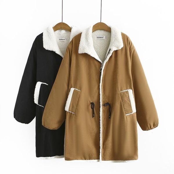 women's jackets donsignet woman parkas oversize autumn winter long velvet waist drawstring cotton jacket warm coats, Black;brown
women's jackets donsignet woman parkas oversize autumn winter long velvet waist drawstring cotton jacket warm coats, Black;brown