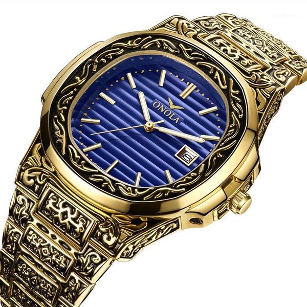 wristwatches 2021 fashion quartz watch men brand onola luxury retro golden stainless steel gold mens reloj hombre gift, Slivery;brown
wristwatches 2021 fashion quartz watch men brand onola luxury retro golden stainless steel gold mens reloj hombre gift, Slivery;brown