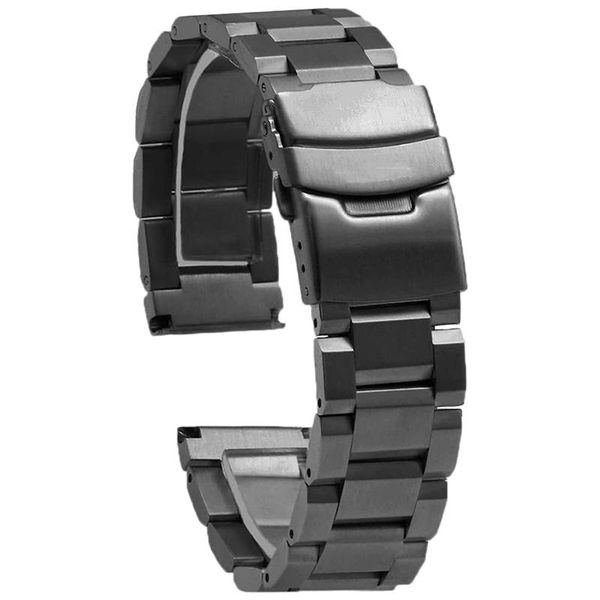 watch bands stainless steel band brushed finish metal 22mm double buckle, Black;brown
watch bands stainless steel band brushed finish metal 22mm double buckle, Black;brown