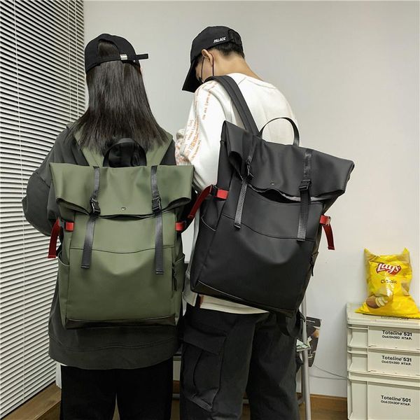 school bags ins korean backpack men's and women's fashion leisure junior high students' schoolbag strap
school bags ins korean backpack men's and women's fashion leisure junior high students' schoolbag strap