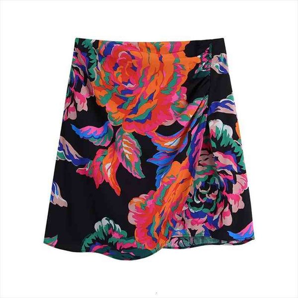 za floral wrap skirt women high waist mini skirts woman autumn vintage ruched short skirts womens elegant slit skirt, Black
za floral wrap skirt women high waist mini skirts woman autumn vintage ruched short skirts womens elegant slit skirt, Black