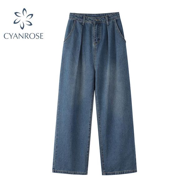 women's jeans straighted for women vintage high-waist loose long trouser casual summer 2021 fashion streetwear wide leg female, Blue
women's jeans straighted for women vintage high-waist loose long trouser casual summer 2021 fashion streetwear wide leg female, Blue