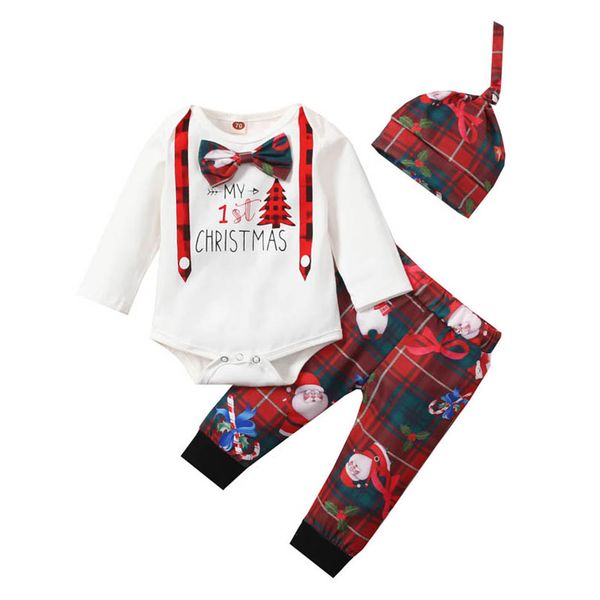 christmas newborn outfits baby clothing sets boys clothes infant suits cotton long-sleeved plaid print romper pants hats 3pcs b8467, White
christmas newborn outfits baby clothing sets boys clothes infant suits cotton long-sleeved plaid print romper pants hats 3pcs b8467, White