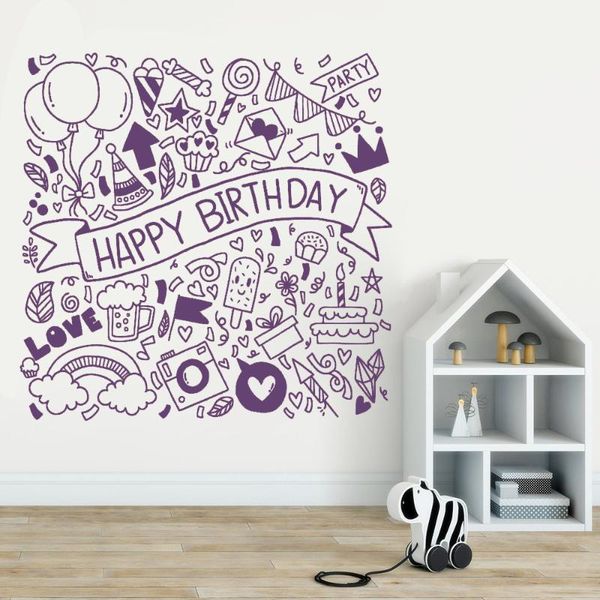 wall stickers happy birthday balloon decals cake crown murals for kids girl room party livingroom decor poster hj0133
wall stickers happy birthday balloon decals cake crown murals for kids girl room party livingroom decor poster hj0133