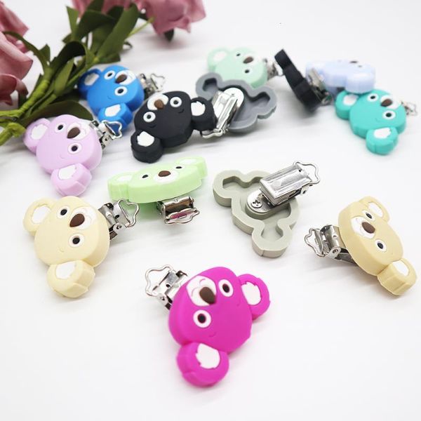 2pc silicone koala pacifier clips diy jewelry gifts soother accessories cute chewing toy nursing dummy clip chains baby teether1
2pc silicone koala pacifier clips diy jewelry gifts soother accessories cute chewing toy nursing dummy clip chains baby teether1