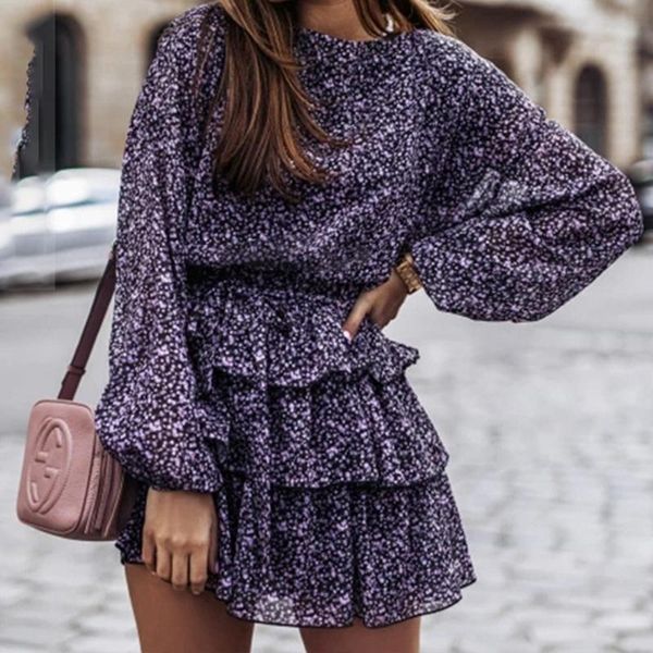 casual dresses 2021 fall leisure loose lantern long sleeve beach mini dress female temperament sweet floral round neck cake, Black;gray
casual dresses 2021 fall leisure loose lantern long sleeve beach mini dress female temperament sweet floral round neck cake, Black;gray