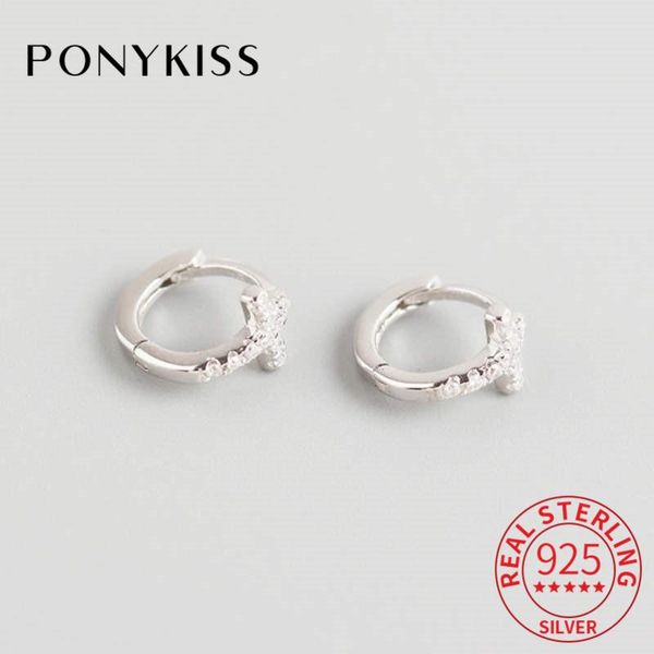 hoop & huggie ponykiss genuine s925 sterling silver cross zircon minimlist earrings women party fine jewelry accessories classic gift, Golden;silver
hoop & huggie ponykiss genuine s925 sterling silver cross zircon minimlist earrings women party fine jewelry accessories classic gift, Golden;silver