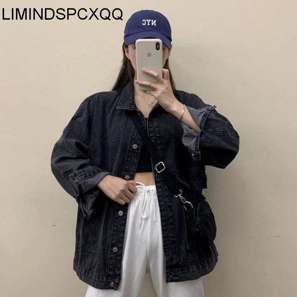 women's jackets kurtki jeansowe damskie female fashion denim bf loose harajuku vintage womens long sleeve clothing lapel summer black, Black;brown
women's jackets kurtki jeansowe damskie female fashion denim bf loose harajuku vintage womens long sleeve clothing lapel summer black, Black;brown