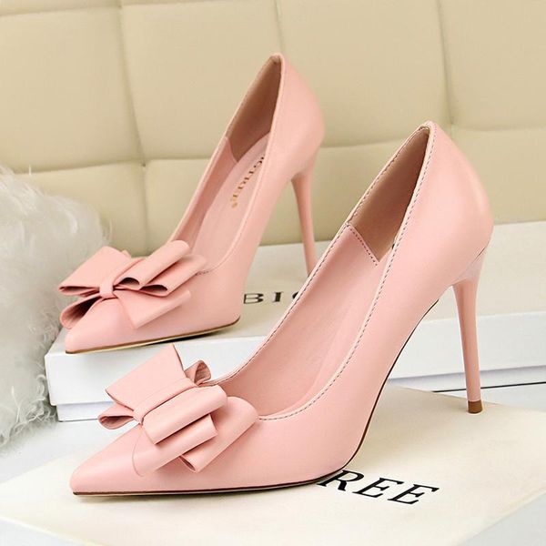 dress shoes sweet women pumps butterfly-knot decoration high heel shoe for party one heels 10cm pointed toe female stiletto, Black
dress shoes sweet women pumps butterfly-knot decoration high heel shoe for party one heels 10cm pointed toe female stiletto, Black