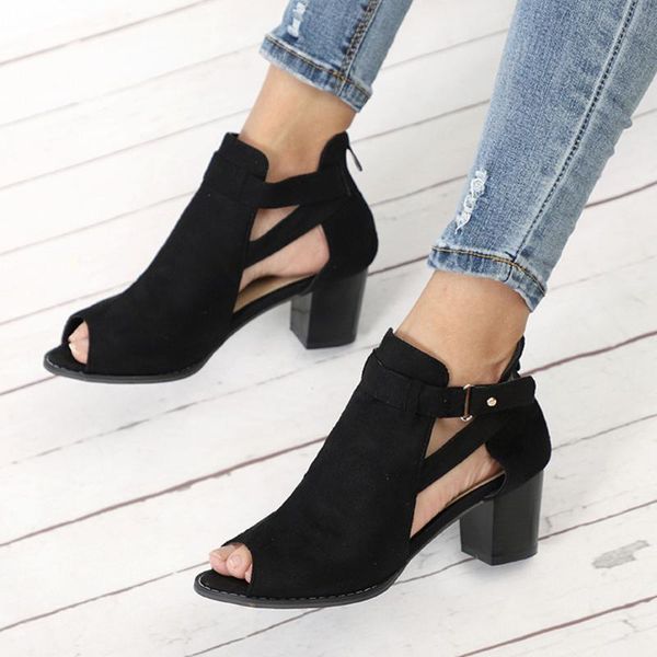 dress shoes sagace women's sandals spring summer ladies women fashion fish mouth hollow out roma woman &40, Black
dress shoes sagace women's sandals spring summer ladies women fashion fish mouth hollow out roma woman &40, Black