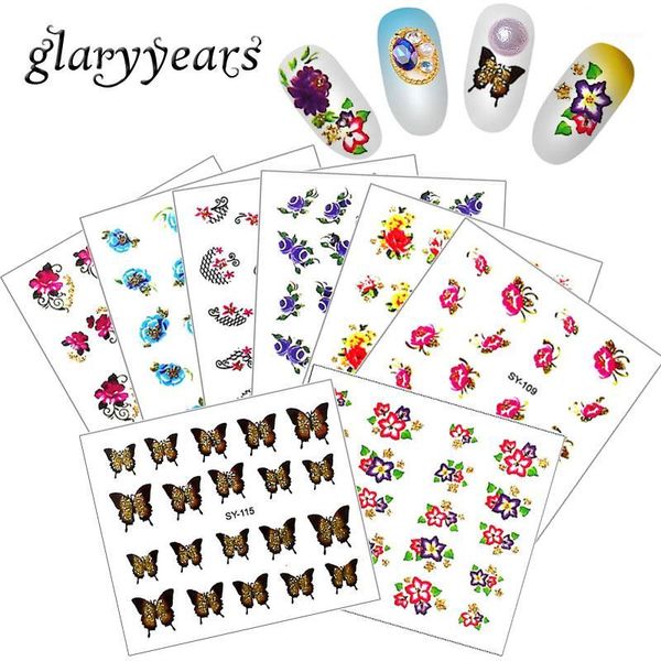 glaryyears 1 sheet water transfer sy nail art sticker flash gold glitter flower tattoo decal for women diy design paper1, Black
glaryyears 1 sheet water transfer sy nail art sticker flash gold glitter flower tattoo decal for women diy design paper1, Black