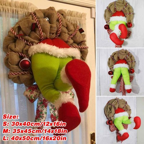 12/14/16inch christmas jolly wreath thief burlap garland wired frame jute rope holiday indoor home decor decorative flowers & wreaths
12/14/16inch christmas jolly wreath thief burlap garland wired frame jute rope holiday indoor home decor decorative flowers & wreaths