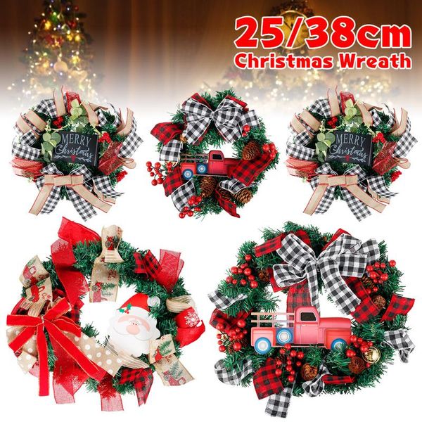 decorative flowers & wreaths 25/38cm christmas wreath artificial plant rattan circle wall decoration flower door hanging for home
decorative flowers & wreaths 25/38cm christmas wreath artificial plant rattan circle wall decoration flower door hanging for home