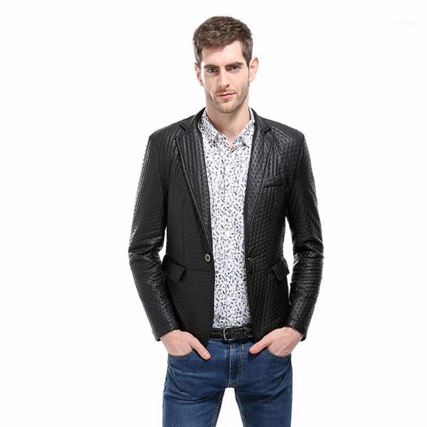 leather jacket mens suit blazer casual slim fit fashion jaqueta masculino solid short men's autumn winter1, Black;brown
leather jacket mens suit blazer casual slim fit fashion jaqueta masculino solid short men's autumn winter1, Black;brown