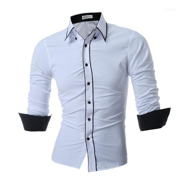 men's casual shirts 2021 long sleeve dress double collar button unique design slim fit brand chemise male cotton shirt1, White;black
men's casual shirts 2021 long sleeve dress double collar button unique design slim fit brand chemise male cotton shirt1, White;black