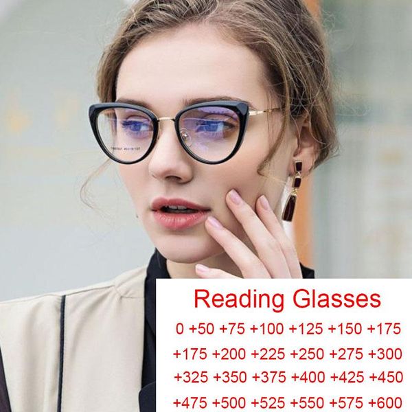 sunglasses anti blue light computer reading glasses women 2021 luxury designer retro cat eye opticas presbyopic diopters 0 to +6.0, White;black
sunglasses anti blue light computer reading glasses women 2021 luxury designer retro cat eye opticas presbyopic diopters 0 to +6.0, White;black