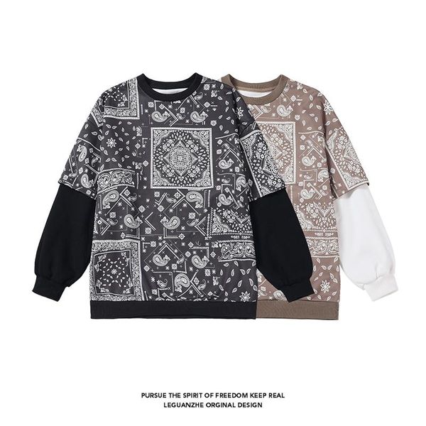 men's hoodies & sweatshirts bandana hooded streetwear hip hop paisley pattern print harajuku casual outerwear pullover, Black
men's hoodies & sweatshirts bandana hooded streetwear hip hop paisley pattern print harajuku casual outerwear pullover, Black