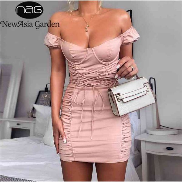 newasia puff sleeve party dress women summer off shoulder bodycon dress corset lace up tight mini ruched dress pink vestido 210331, Black;gray
newasia puff sleeve party dress women summer off shoulder bodycon dress corset lace up tight mini ruched dress pink vestido 210331, Black;gray