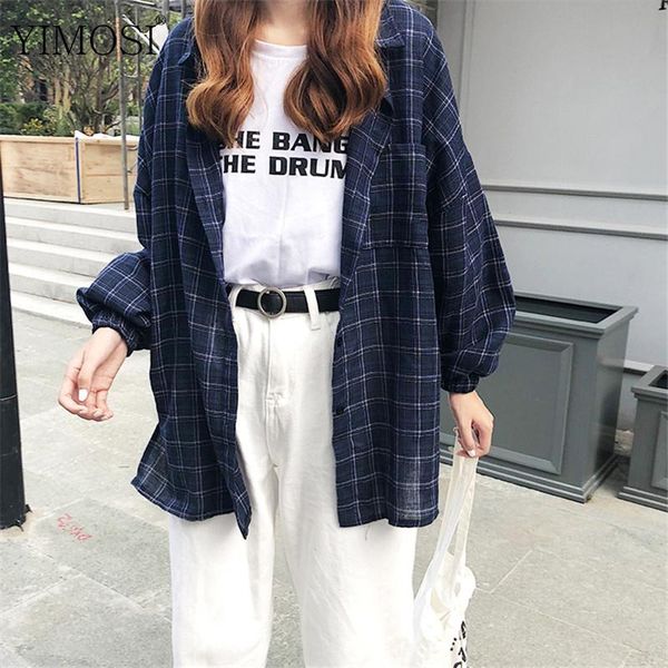 vintage plaid shirt women cotton button blouse 2021 casual single breasted turndown collar long sleeve autumn lady vent women's blo, White
vintage plaid shirt women cotton button blouse 2021 casual single breasted turndown collar long sleeve autumn lady vent women's blo, White