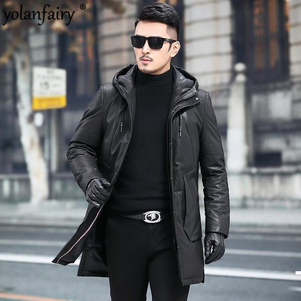 men's leather & faux jacket sheepskin genuine men winter warm duck down coat hooded mens 18077-08 yy698, Black
men's leather & faux jacket sheepskin genuine men winter warm duck down coat hooded mens 18077-08 yy698, Black