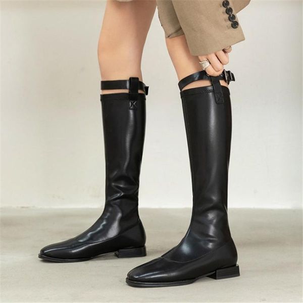 boots pxelena 2021 autumn winter knee high women pu leather low heels buckle riding knight long plus size 34-43 black
boots pxelena 2021 autumn winter knee high women pu leather low heels buckle riding knight long plus size 34-43 black